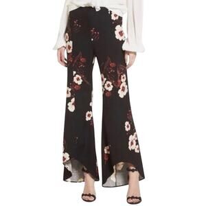 Leith High Waist Floral Flare Pants Size M